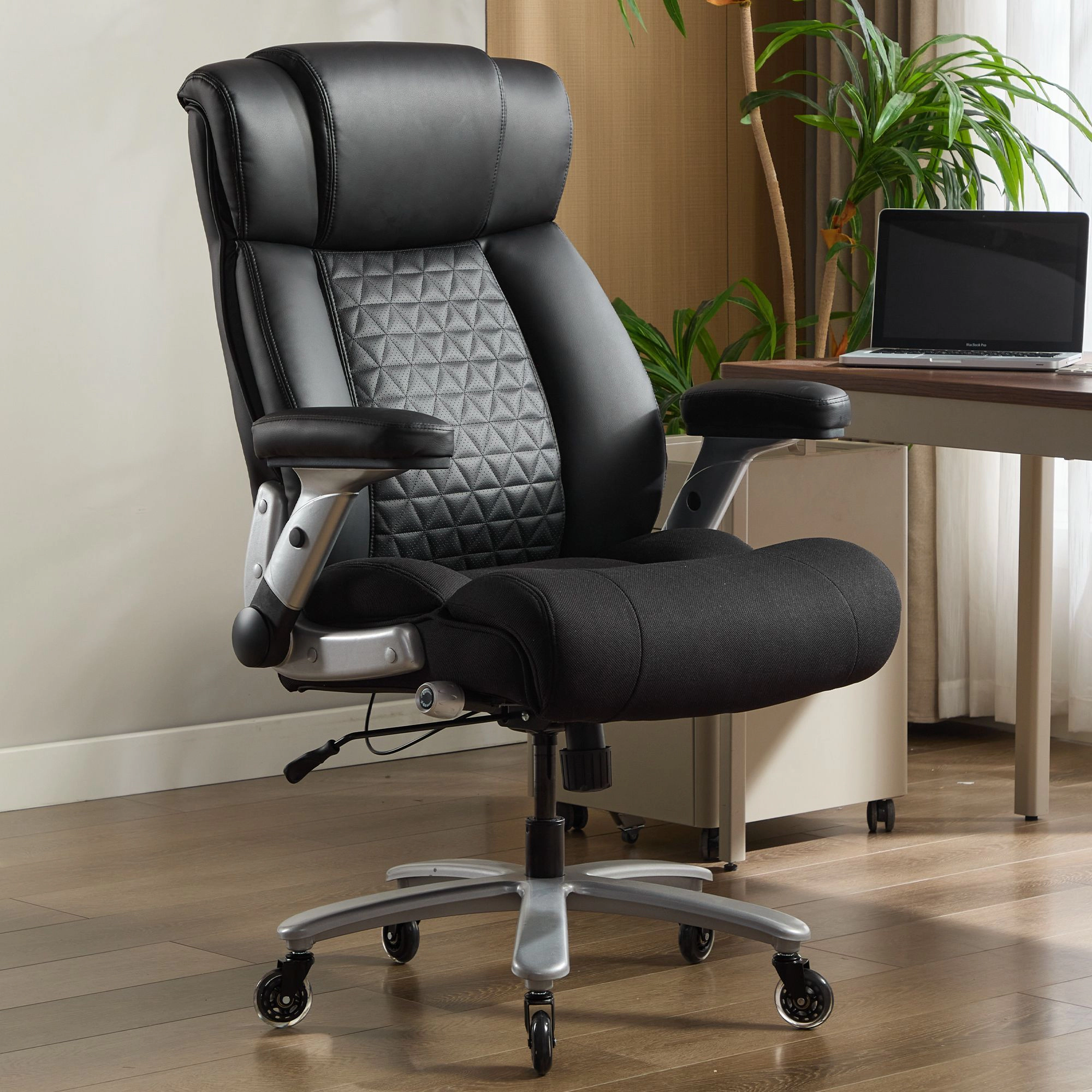Platinum-Level Office Chairs Big and Tall Office Chair With 500lb Capacity, Adjustable Lumbar, Wide Seat, Flip Up Arms