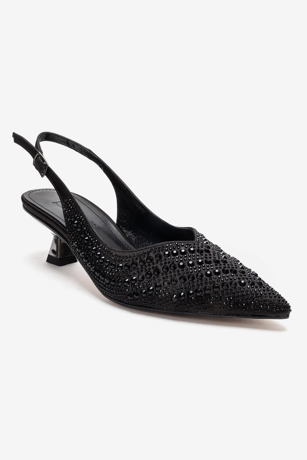Prologue Shoes Womens Royale Embellished Kitten Heel Pump