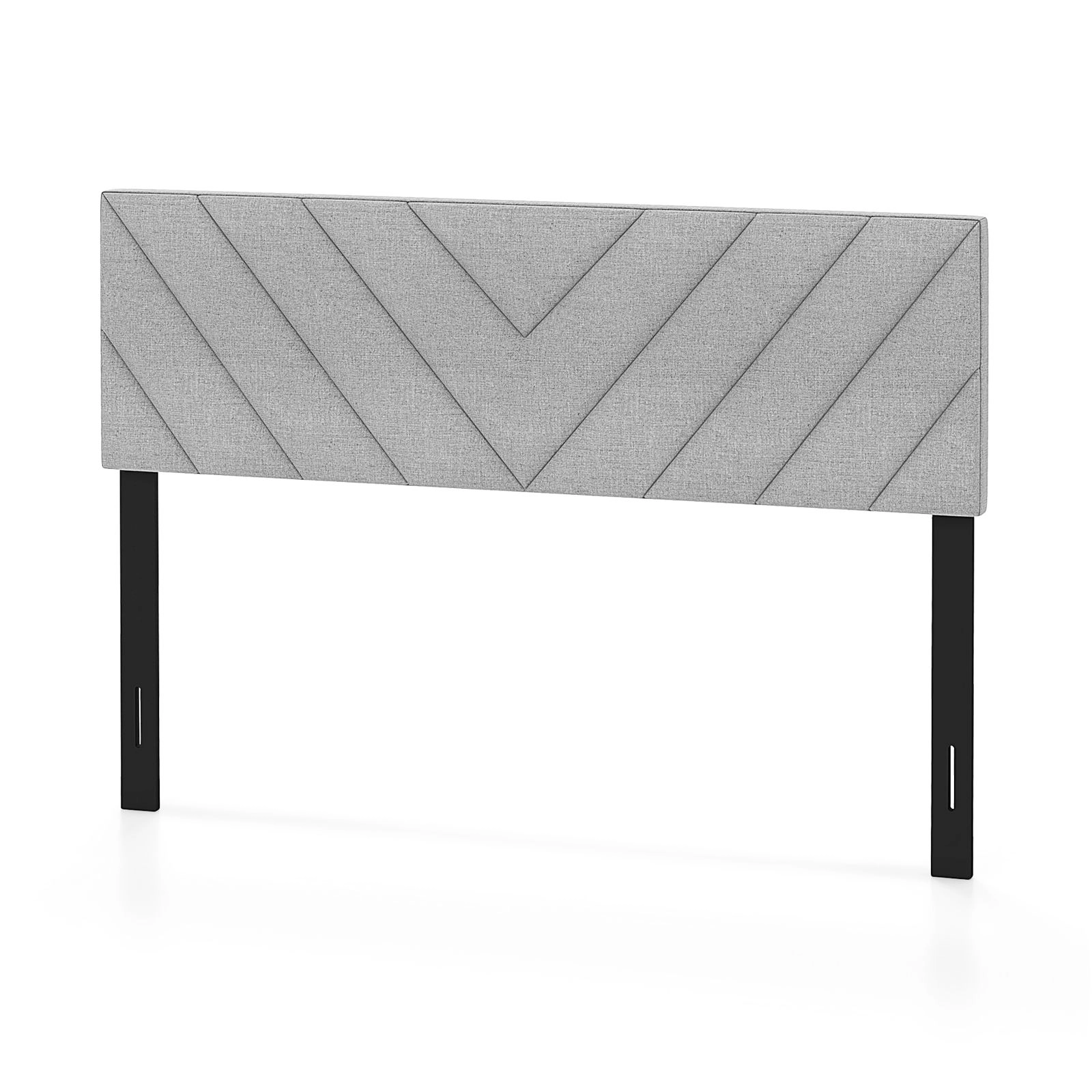 SlickBlue Full Queen Adjustable Upholstered Linen Headboard