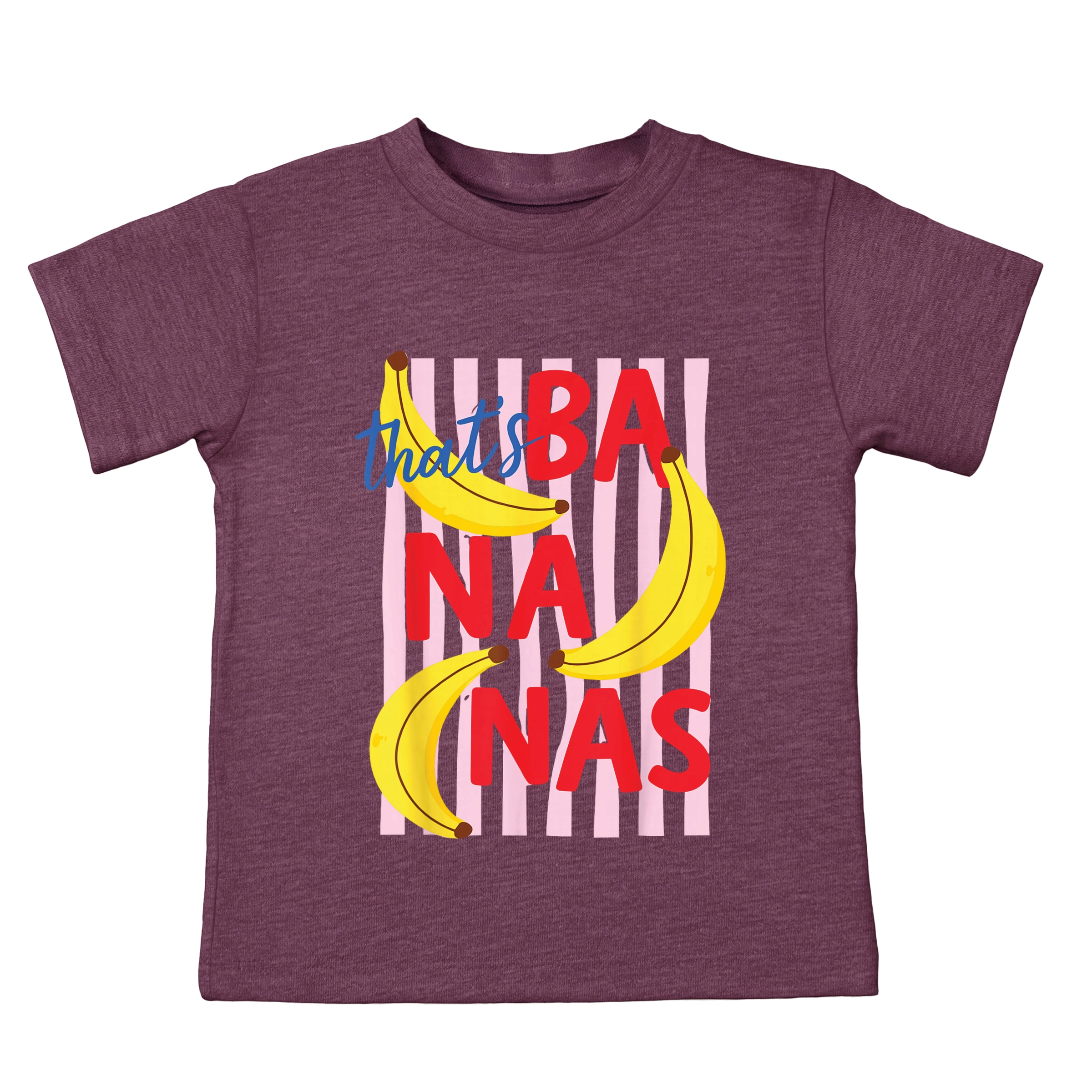 The Juniper Shop - That's Bananas Stripes Toddler Short Sleeve Graphic T-Shirt