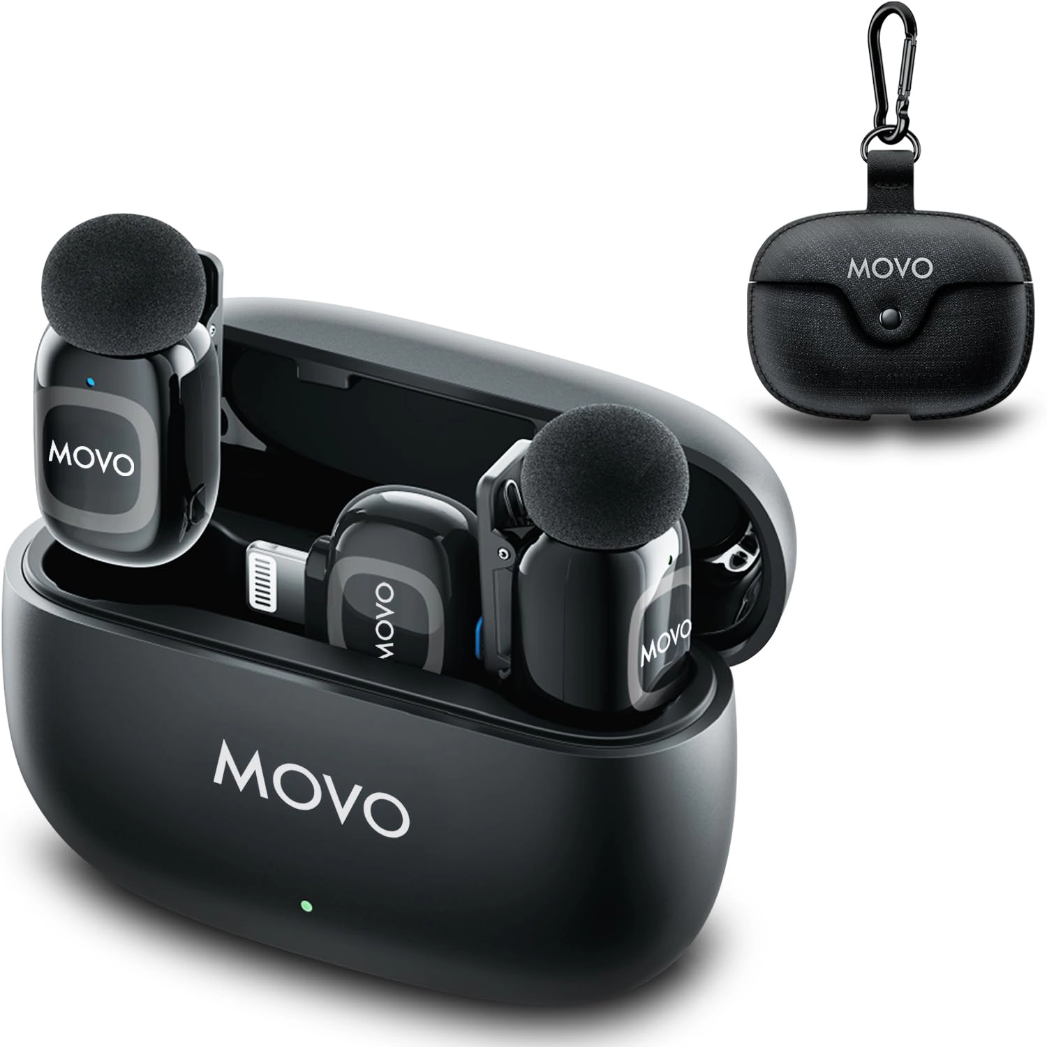 NanoMic Wireless Lavalier Microphone System with Charging Case (3.5mm) - for DSLR and Mirrorless Cameras