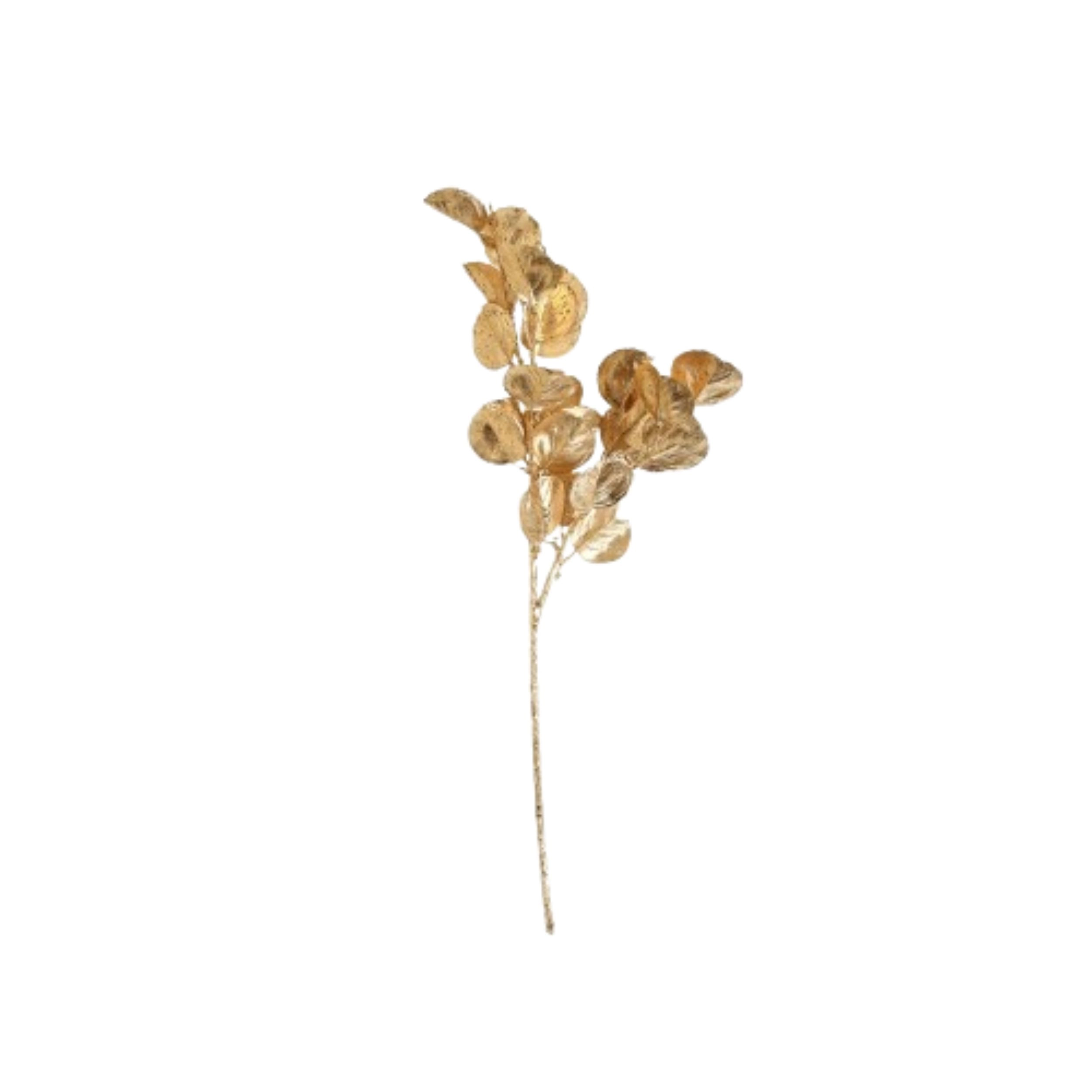Home Collection Set of 2 27-Inch Metallic Eucalyptus Leaf Stems
