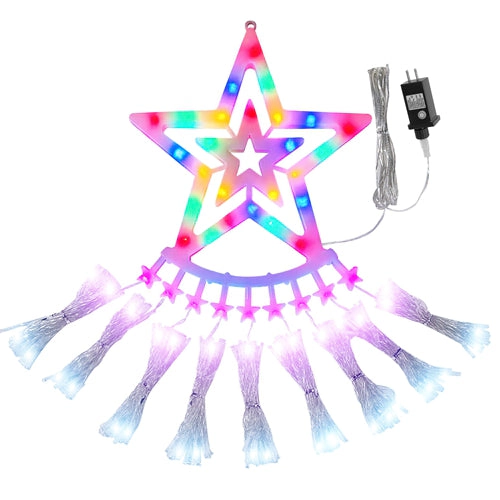 GBruno 350-LED Multicolor Christmas Star Waterfall Lights