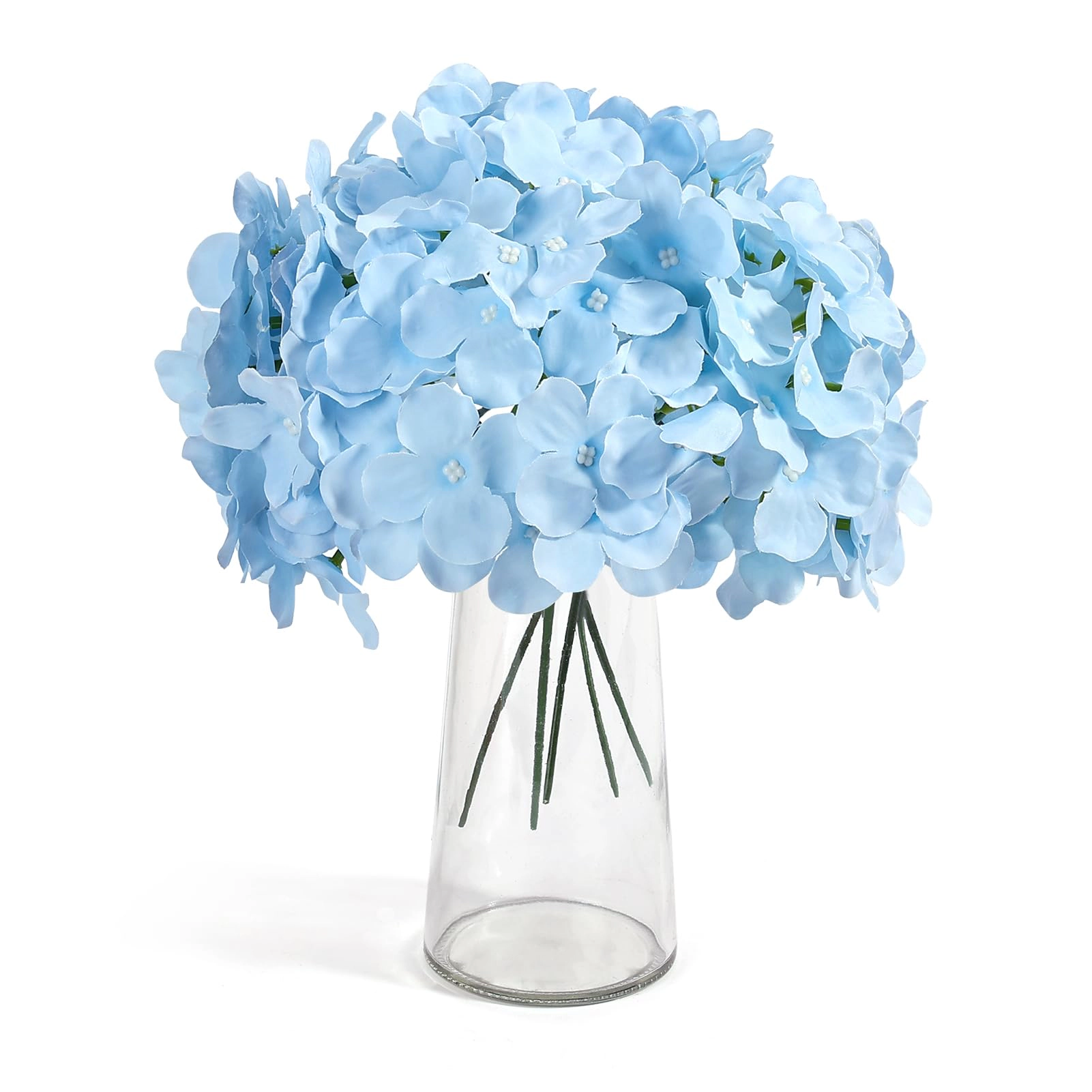 PUPWE 64Hydrangea Artificial Flowers Bulk  Silk White Hydrangeas