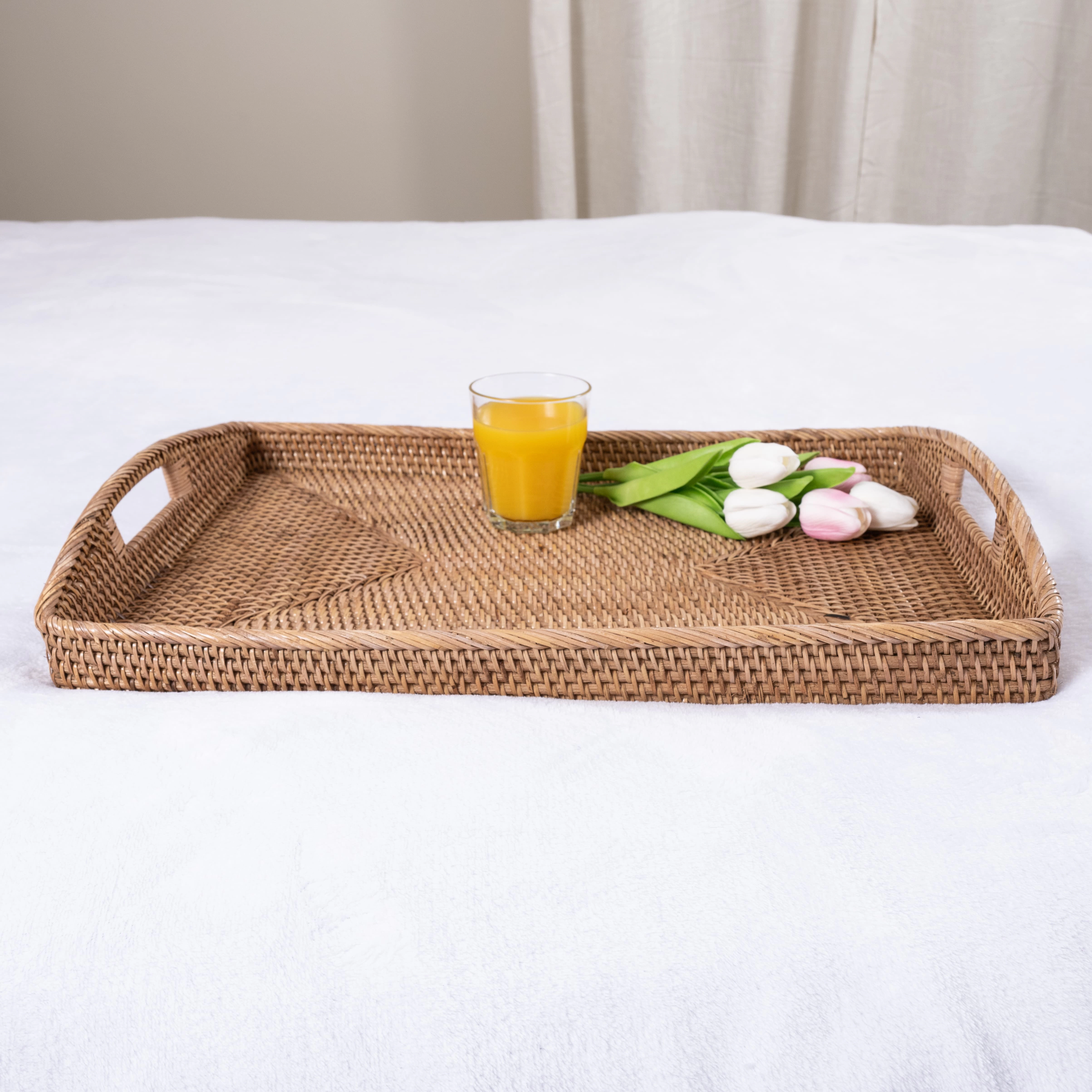 Saboga Home™ Rectangular Tray With High Handles