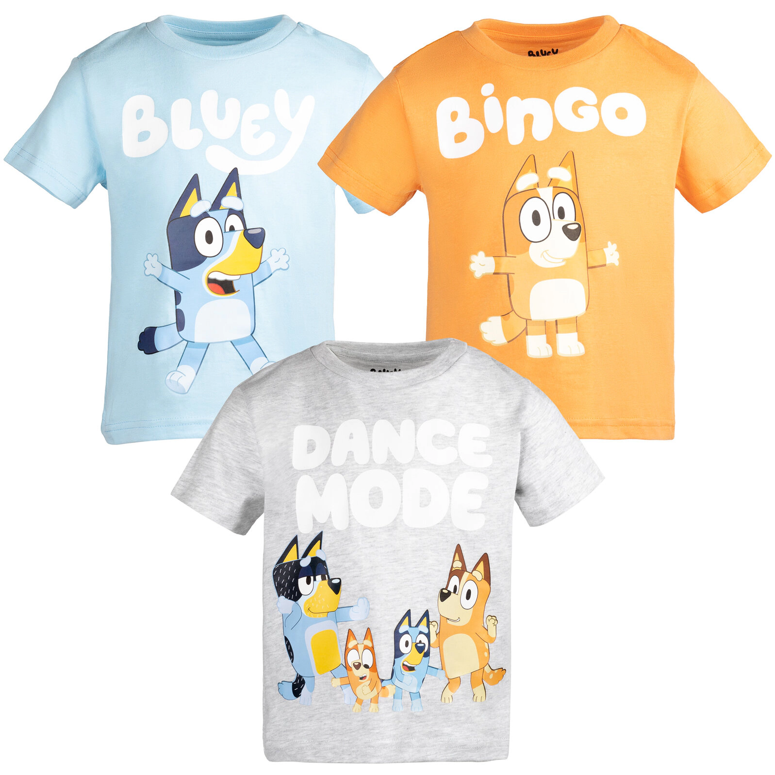 Bluey Short Sleeve T-Shirt 3-Pack