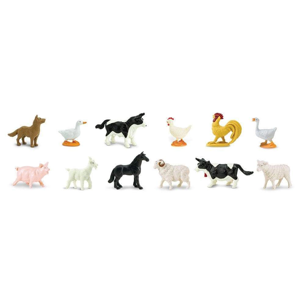 Safari Ltd. - Farm TOOB - contains 12 Mini Figurines