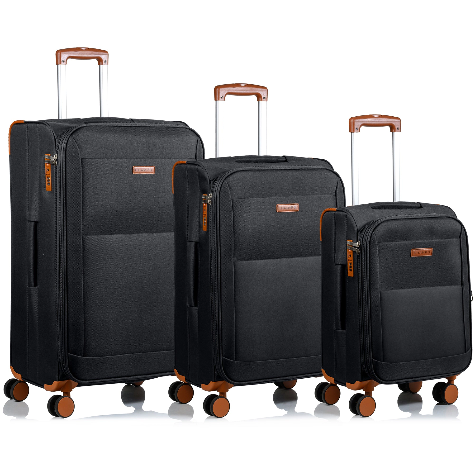CHAMPS Classic Collection 3-piece Softside Luggage Set
