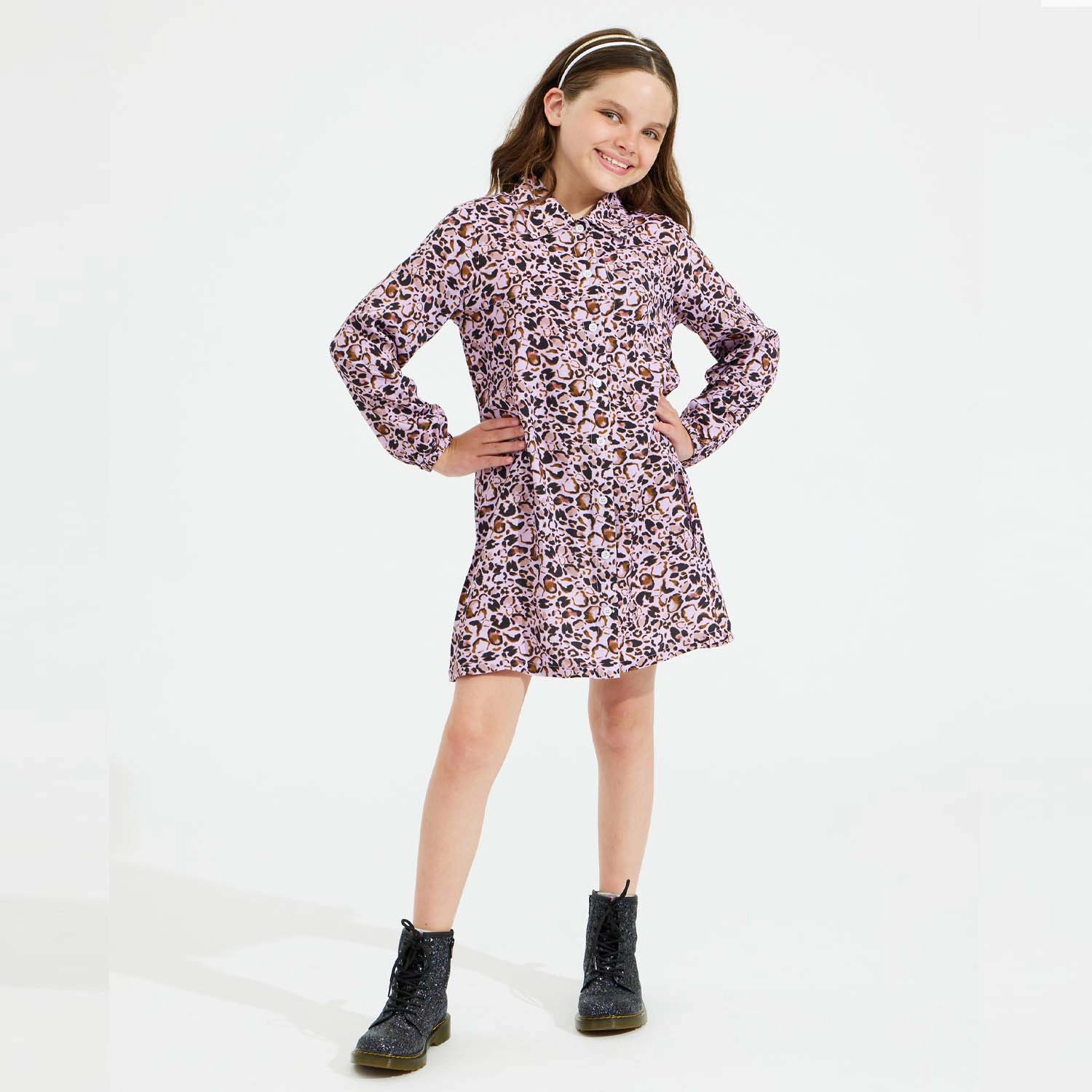 Rockets of Awesome Animal Shirt Dress for Girls