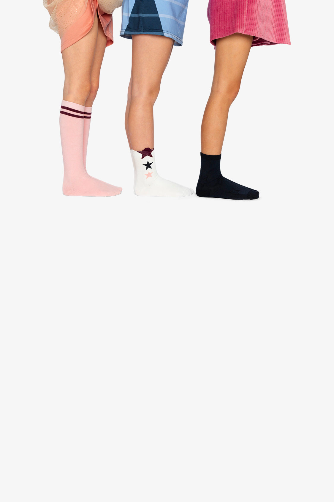 Deux par Girls Star Detail Ribbed Socks