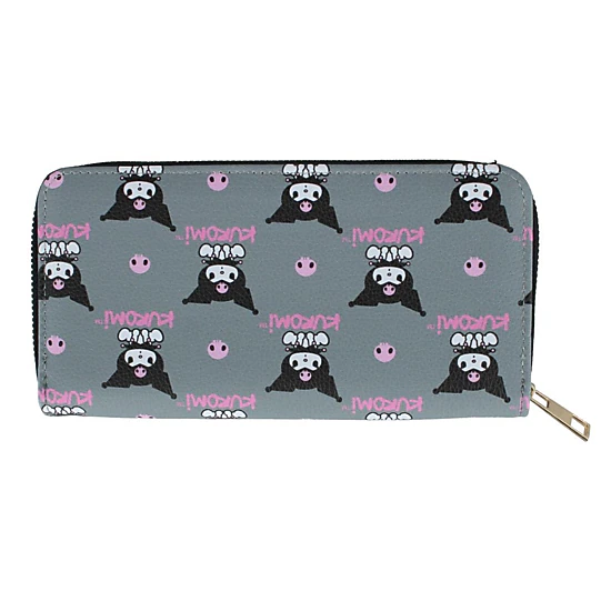 CTM Women's Hello Kitty Kuromi Vegan Leather Deluxe Zip Wallet