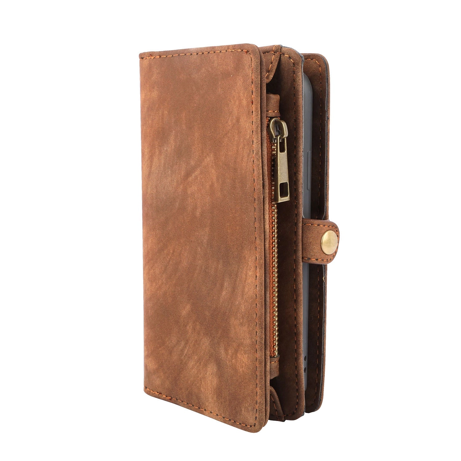 GBruno 2-in-1 Leather Phone Wallet Case For IPhone 8