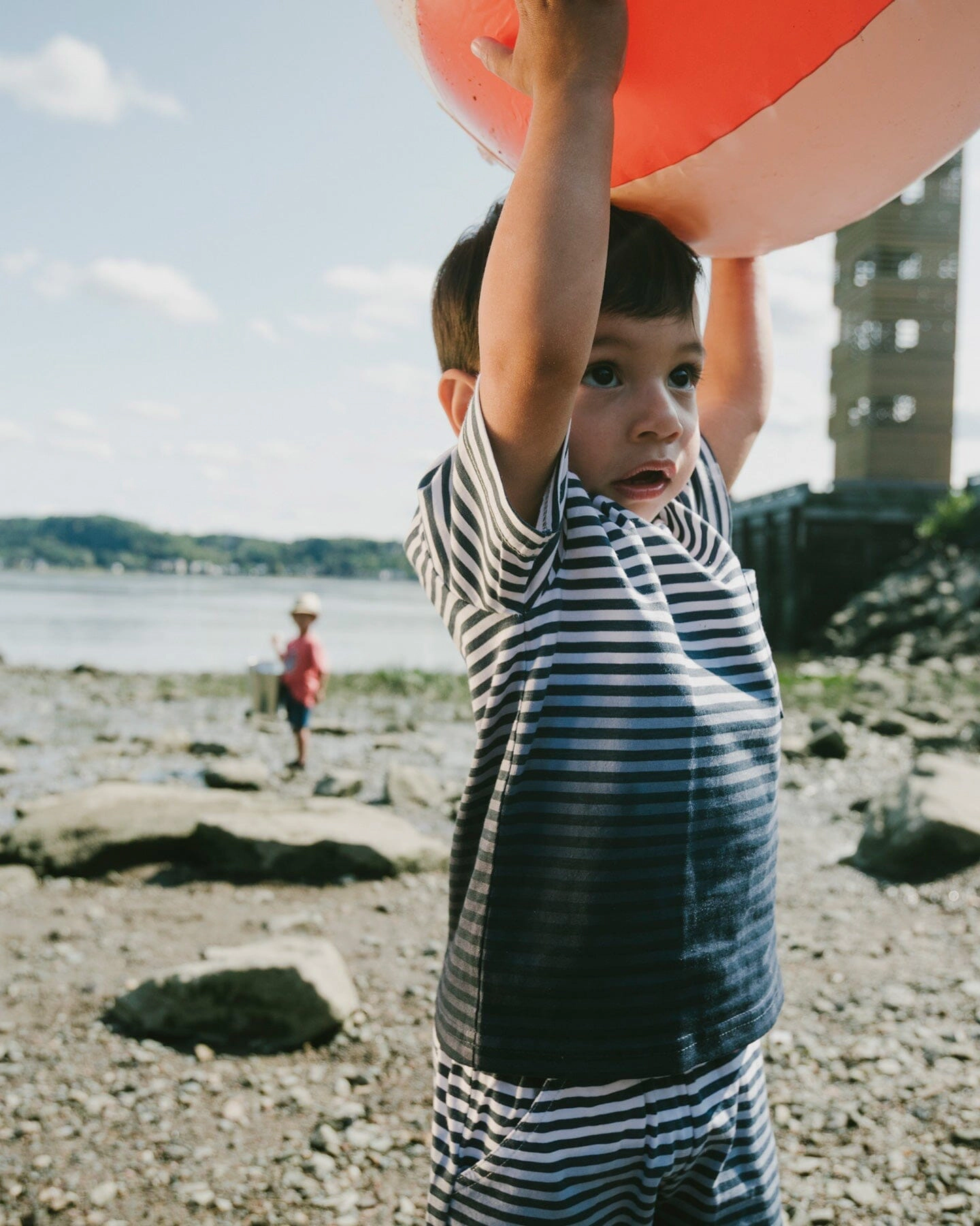 Deux par Deux Boys Organic Cotton Shorts Gradient Stripes