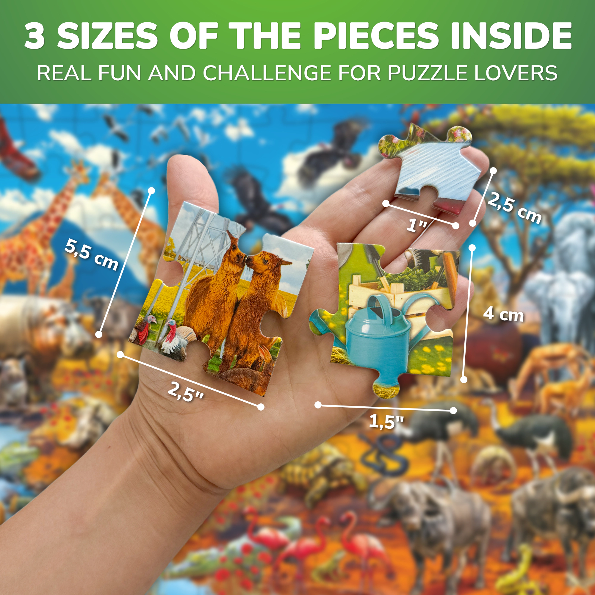QUOKKA 100-Piece Kids Puzzle Set – Illustrated Jigsaw Puzzles with Educational Themes for Ages 6+