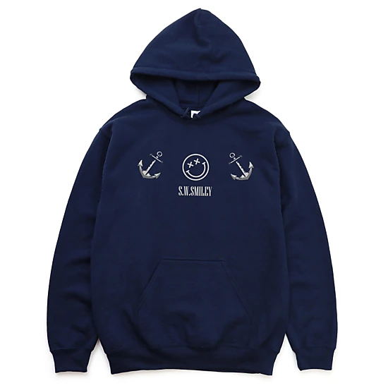 Simply Sage Market - Men's Graphic Hoodie - S.W.Smiley Anchor Row