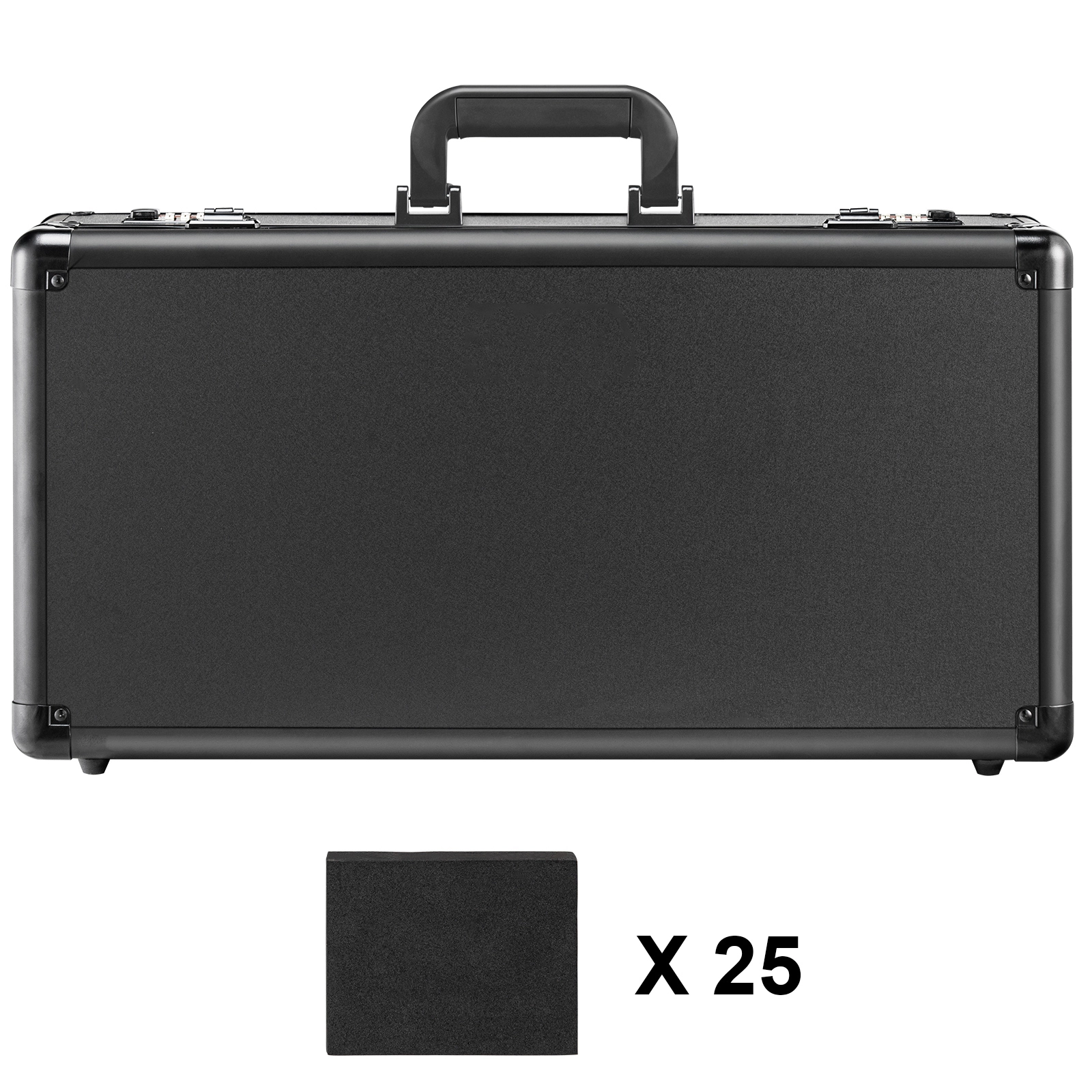 HONGGE Graded Card Storage Box, Graded Sports Cards Holder Carrying Case with Lock Foam Dividers, for PSA Graded Cards