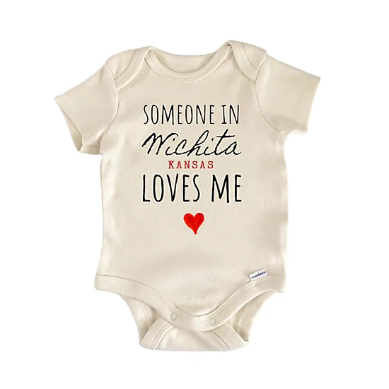 NOFO VIBES Unisex Wichita Kansas Baby Gift Baby Bodysuit, Color ...