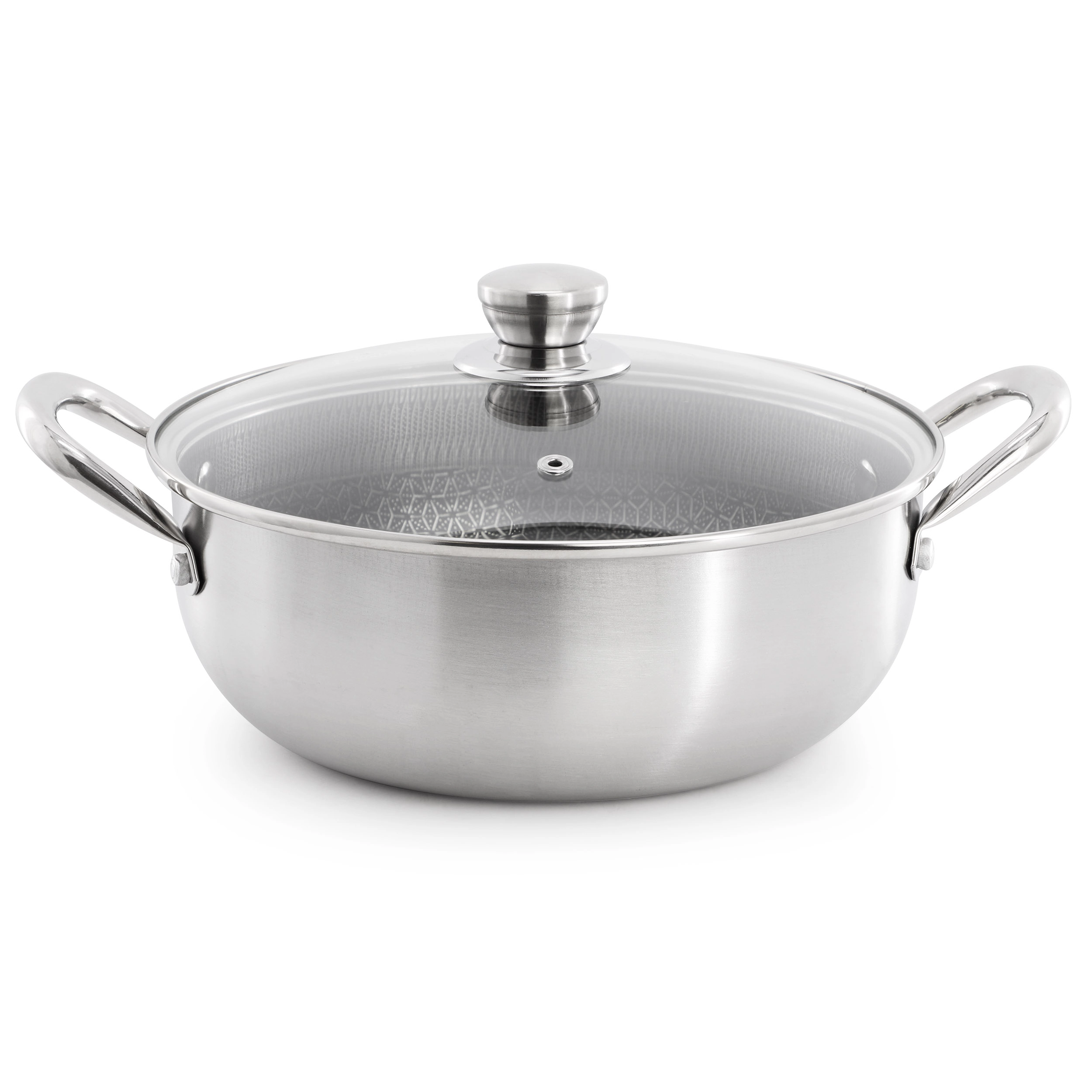 Gibson Home Elsenborn 10 Piece Hybrid Nonstick Stainless Steel Cookware Set