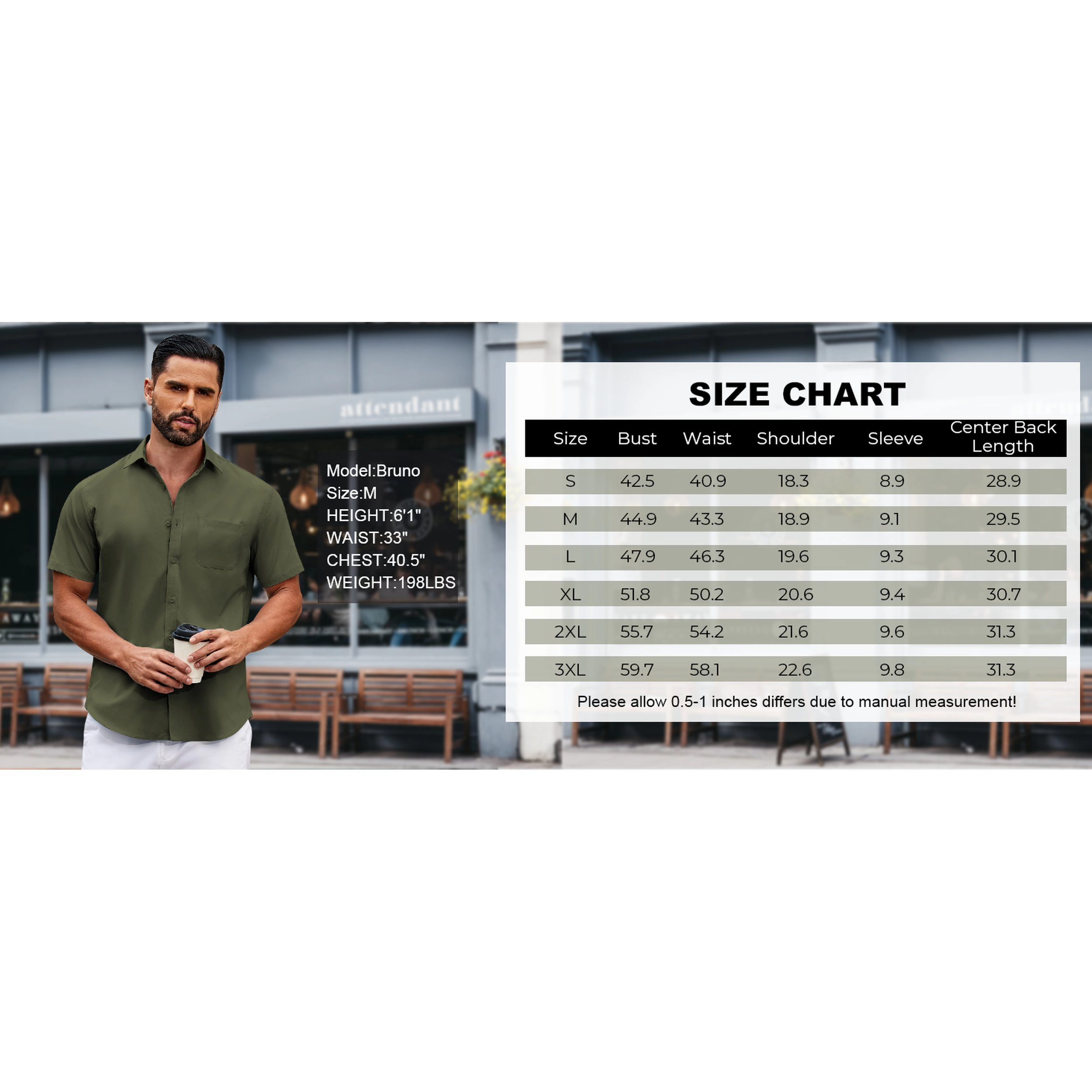 COOFANDY Men's Short Sleeve Button Down Shirt