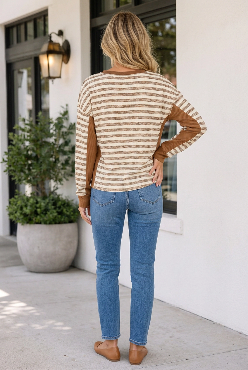 Threaded Pear Women's Liliannna Long Sleeve Top