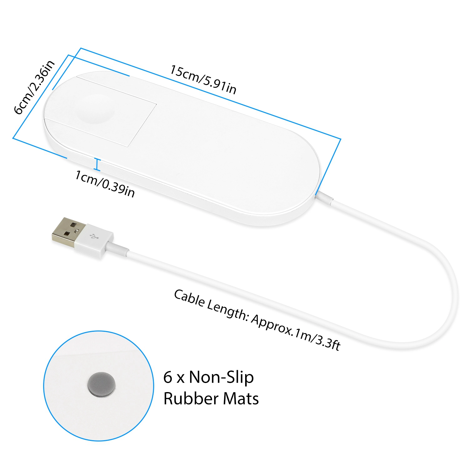 GBruno 2-in-1 Wireless Charger For Phone And Watch