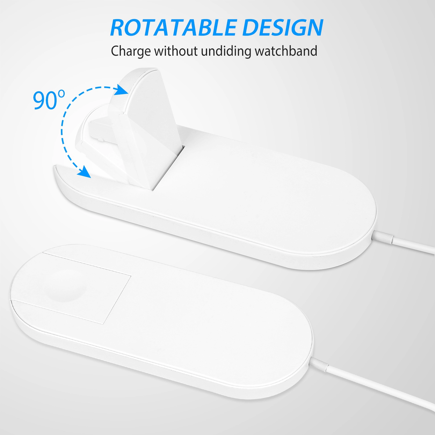GBruno 2-in-1 Wireless Charger For Phone And Watch
