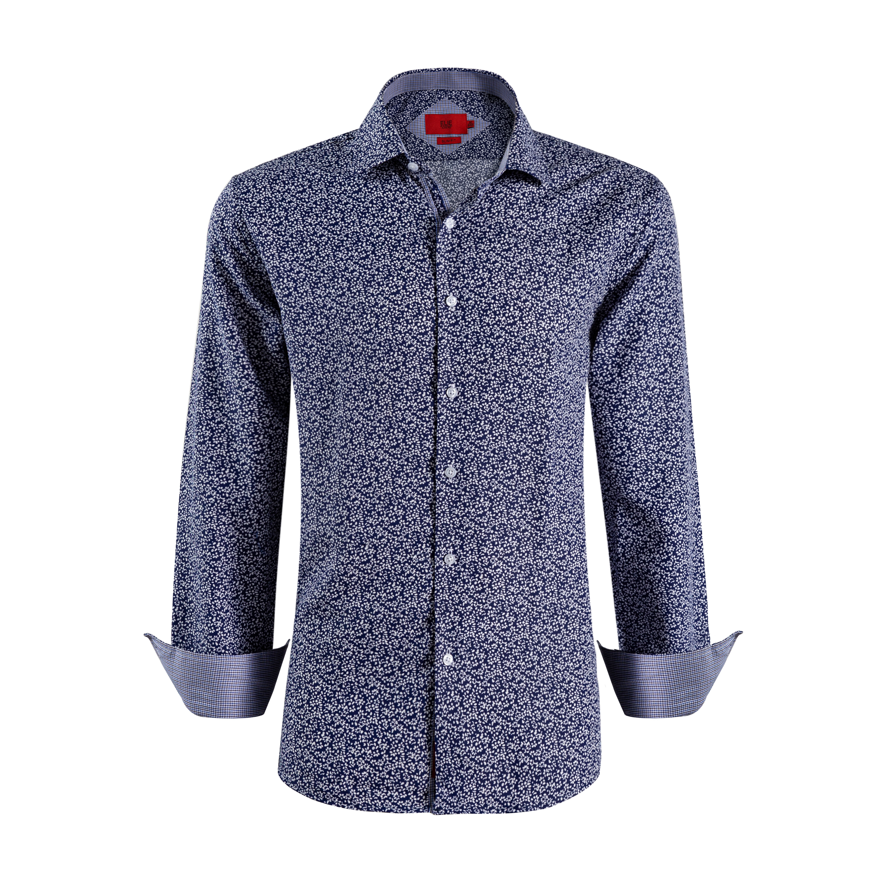 Elie Balleh Boys Slim Fit Boys' Floral Printed Button-Down Shirt