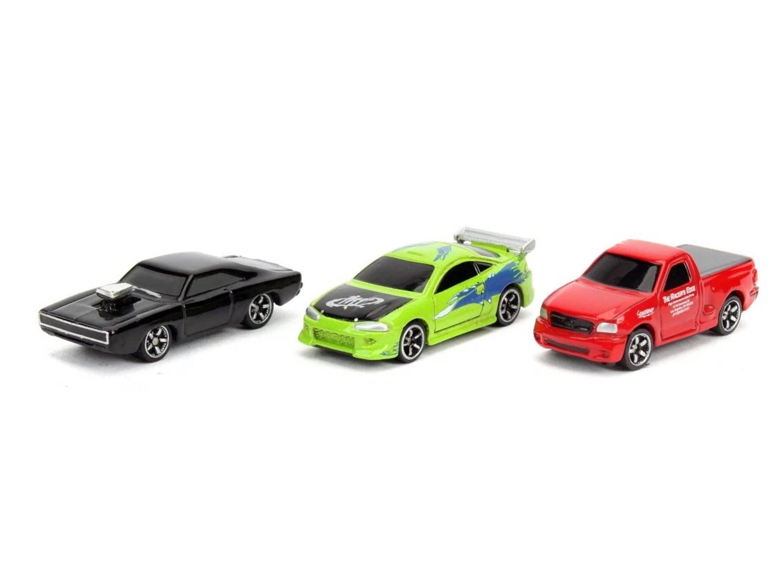 Jada "Fast & Furious 25th Anniversary" 3 piece Set #1 "Nano Hollywood Rides" Diecast Model Cars by Jada