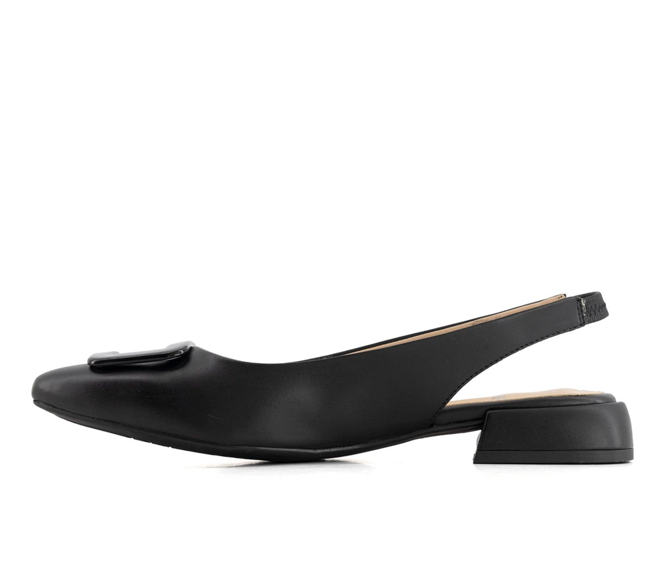 Andrea Womens Elastic Slingback Flats