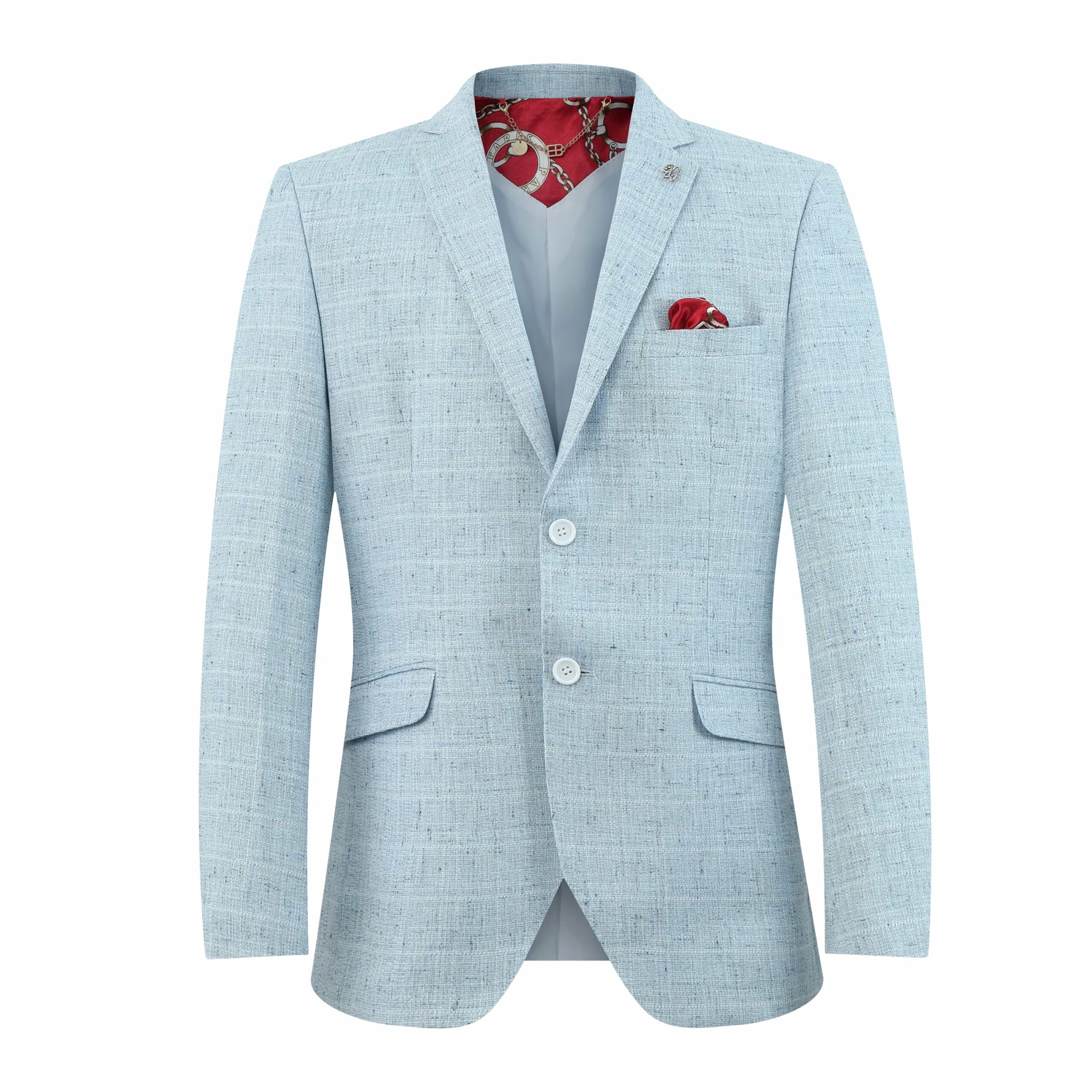 Elie Balleh Men's Slim Fit Melange Sports Coat Jacket