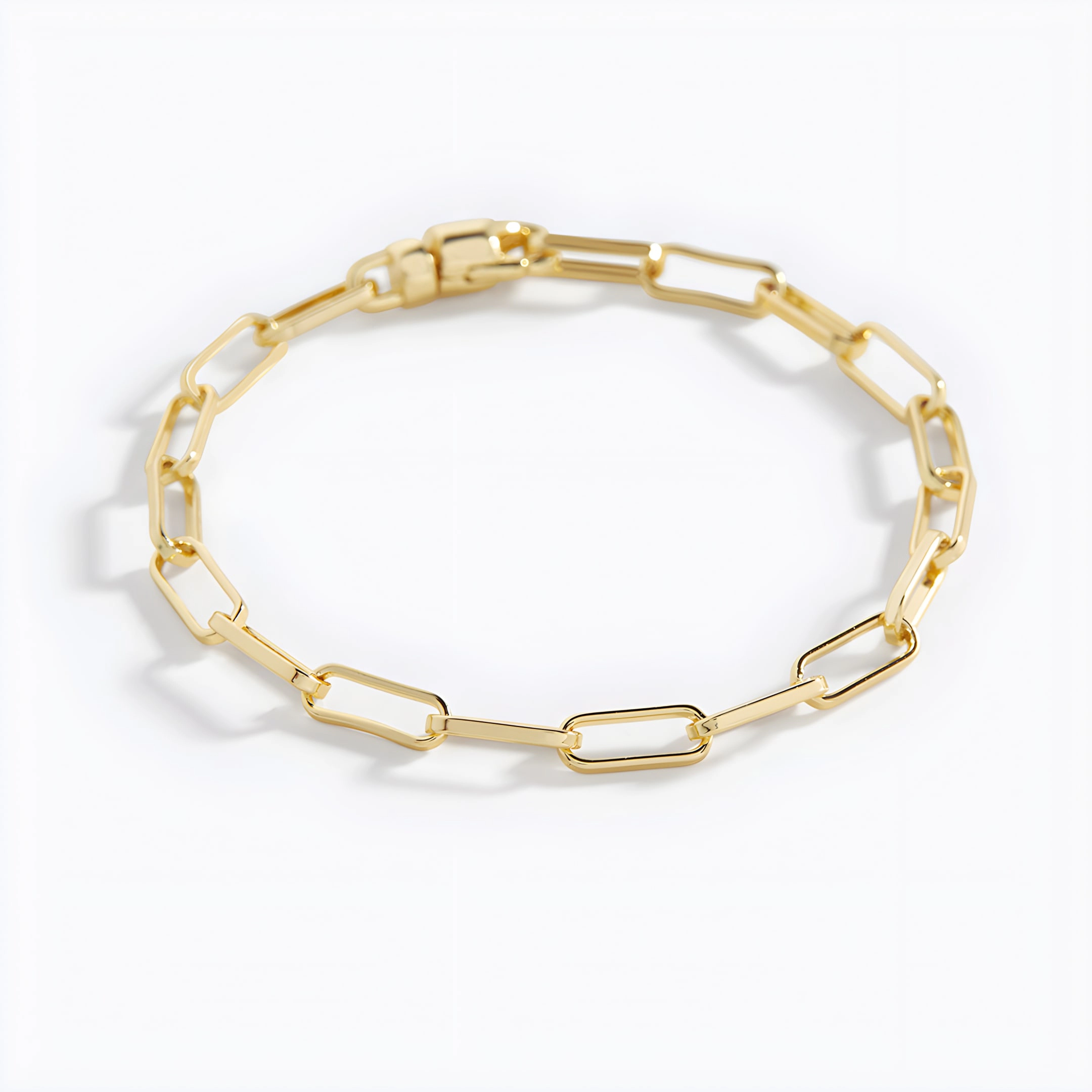 Mint & Lily Women's Open Link Paperclip Chain Bracelet