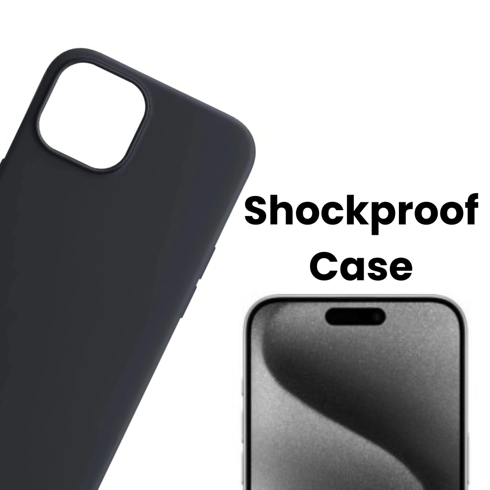Qixxronics for iPhone Pro Silicone Case Shock-Absorbent Protective Phone Cover Mobile Cellphone Case