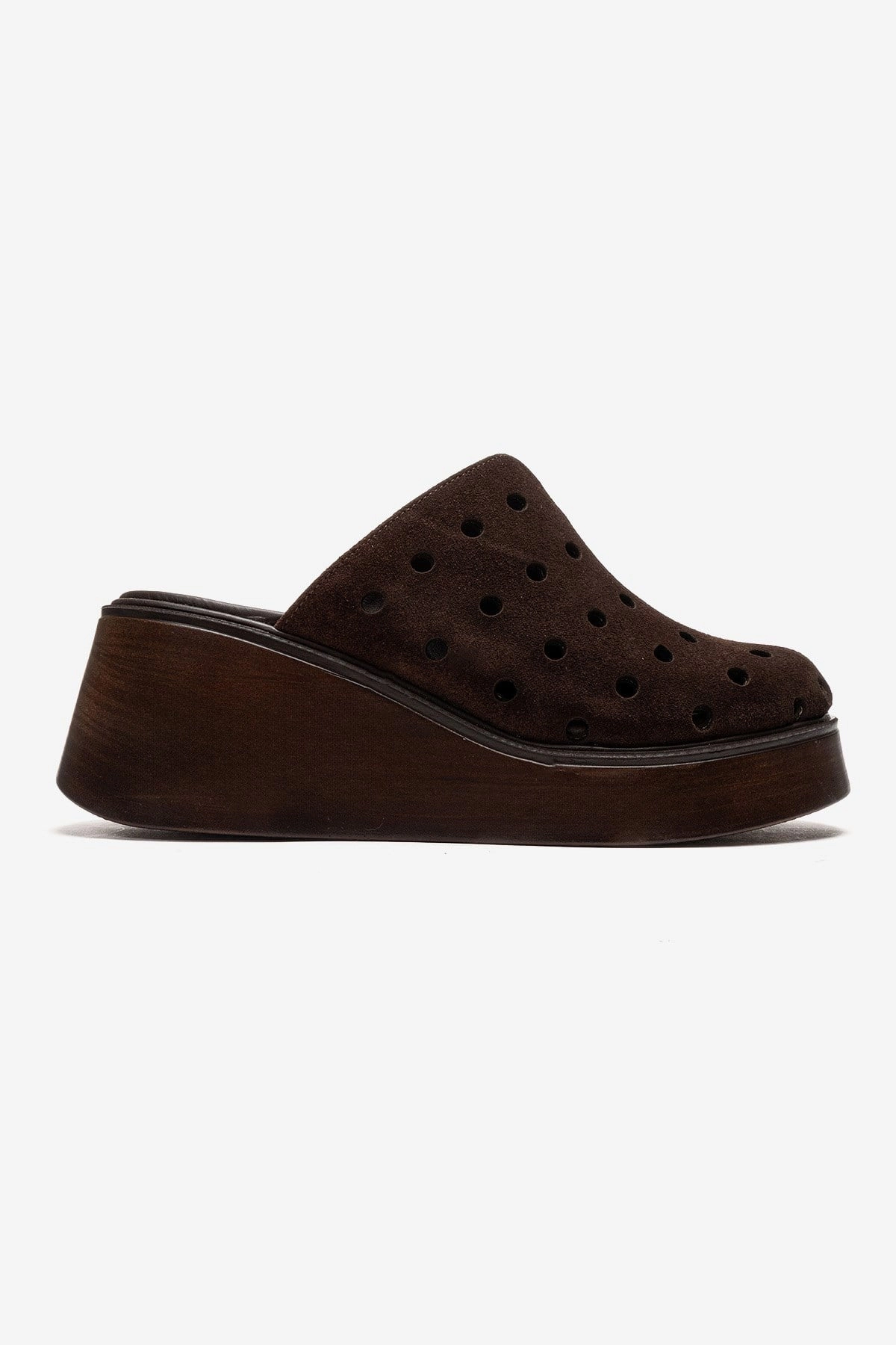 Forever & Always Womens Nives Leather Wedge Sandals