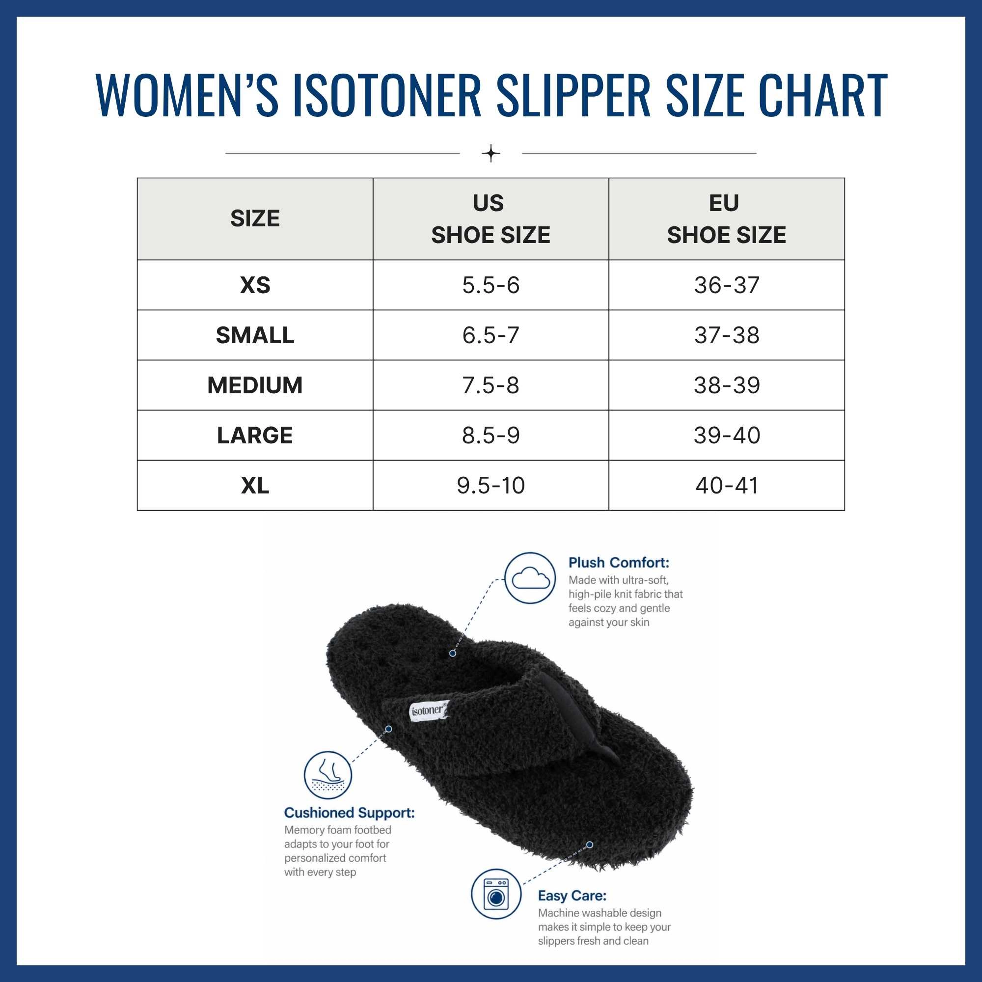 Isotoner Women's Joey Soft Pile Thong Slipper
