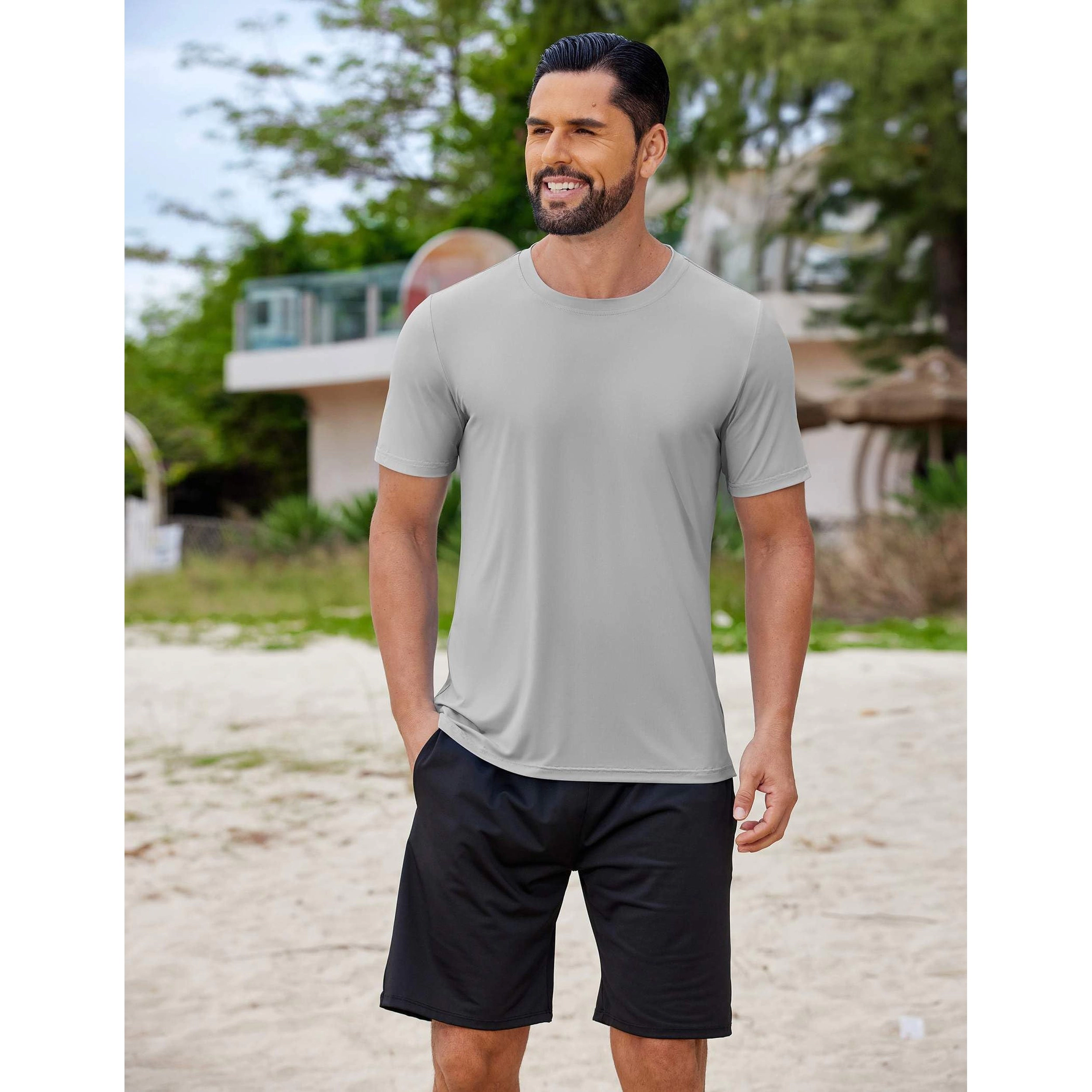 COOFANDY Men's Regular Fit Short Sleeve Crew Neck Gym Training T-Shirt