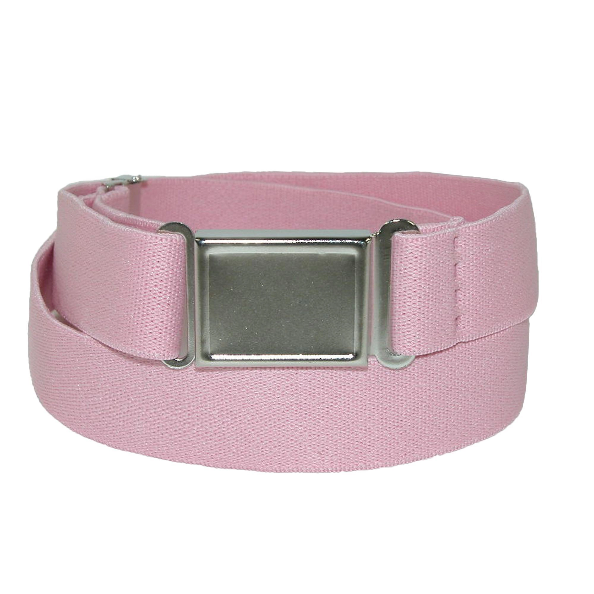 CTM Kids' Elastic Stretch Belt with Magnetic Buckle (Pack of 3)