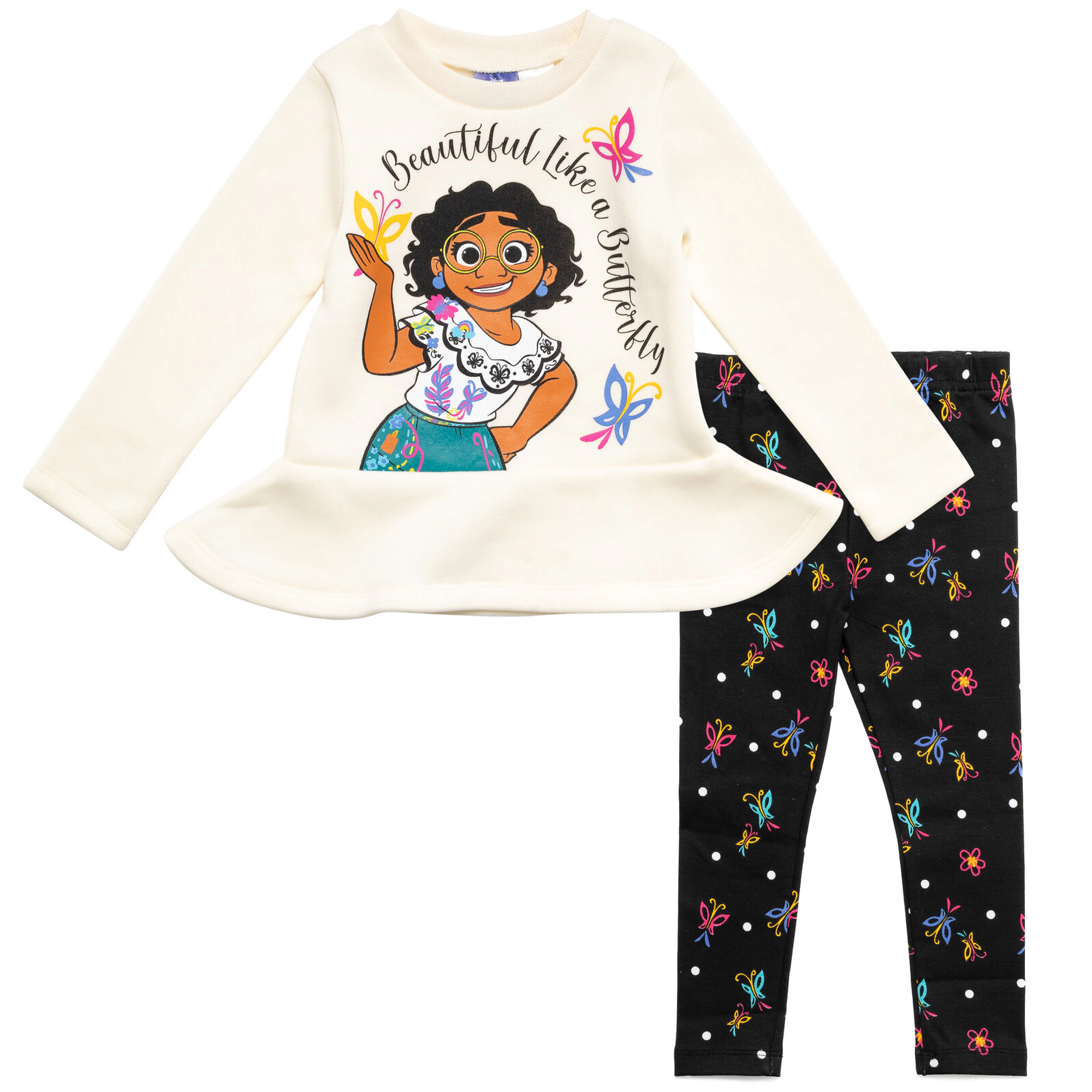 Disney Encanto Girls' 2-Piece Fleece Sweatshirt and Leggings Set