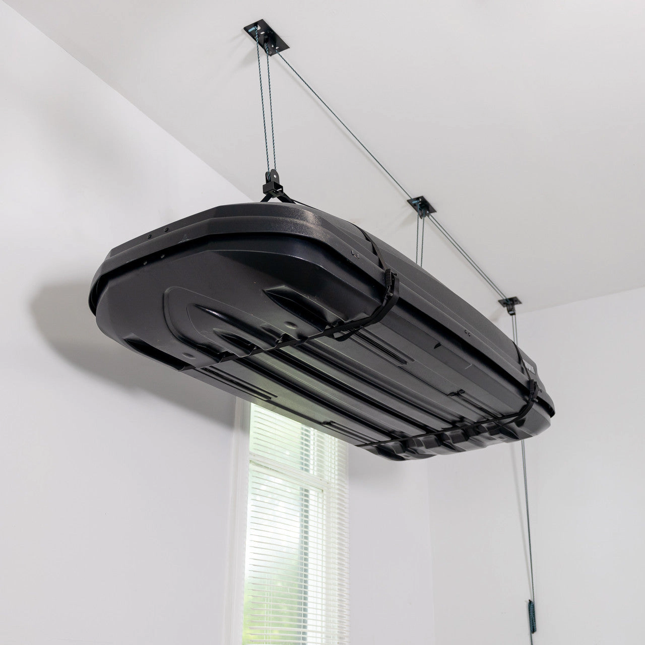 StoreYour EasyLift Cargo Box Hoist, Holds up to 150 lbs, Up to 14' Lift, 2:1 Mechanical Advantage