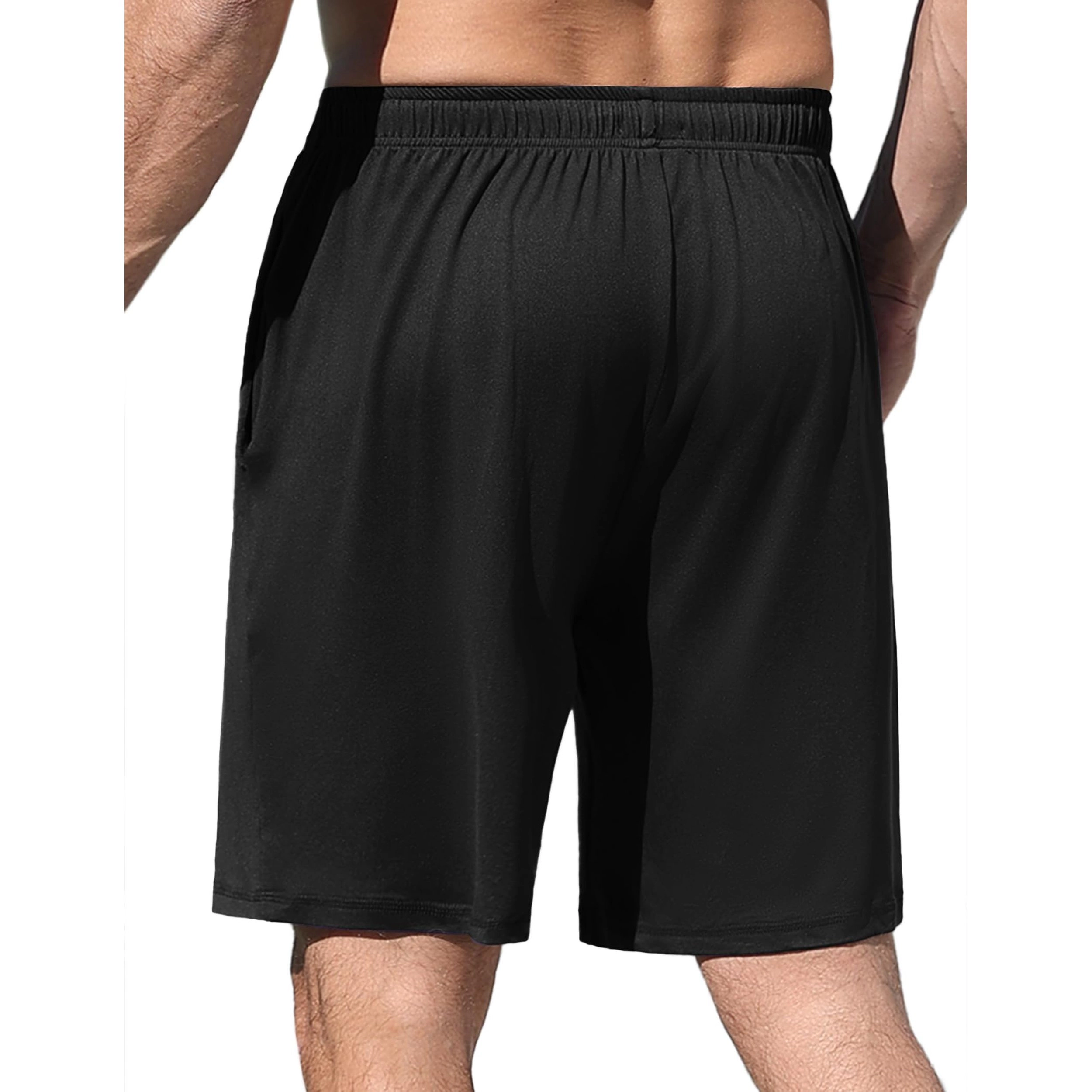 Ekouaer Men's Pajama Shorts Soft Sleepwear Bottoms Elastic Waistband Loungewear
