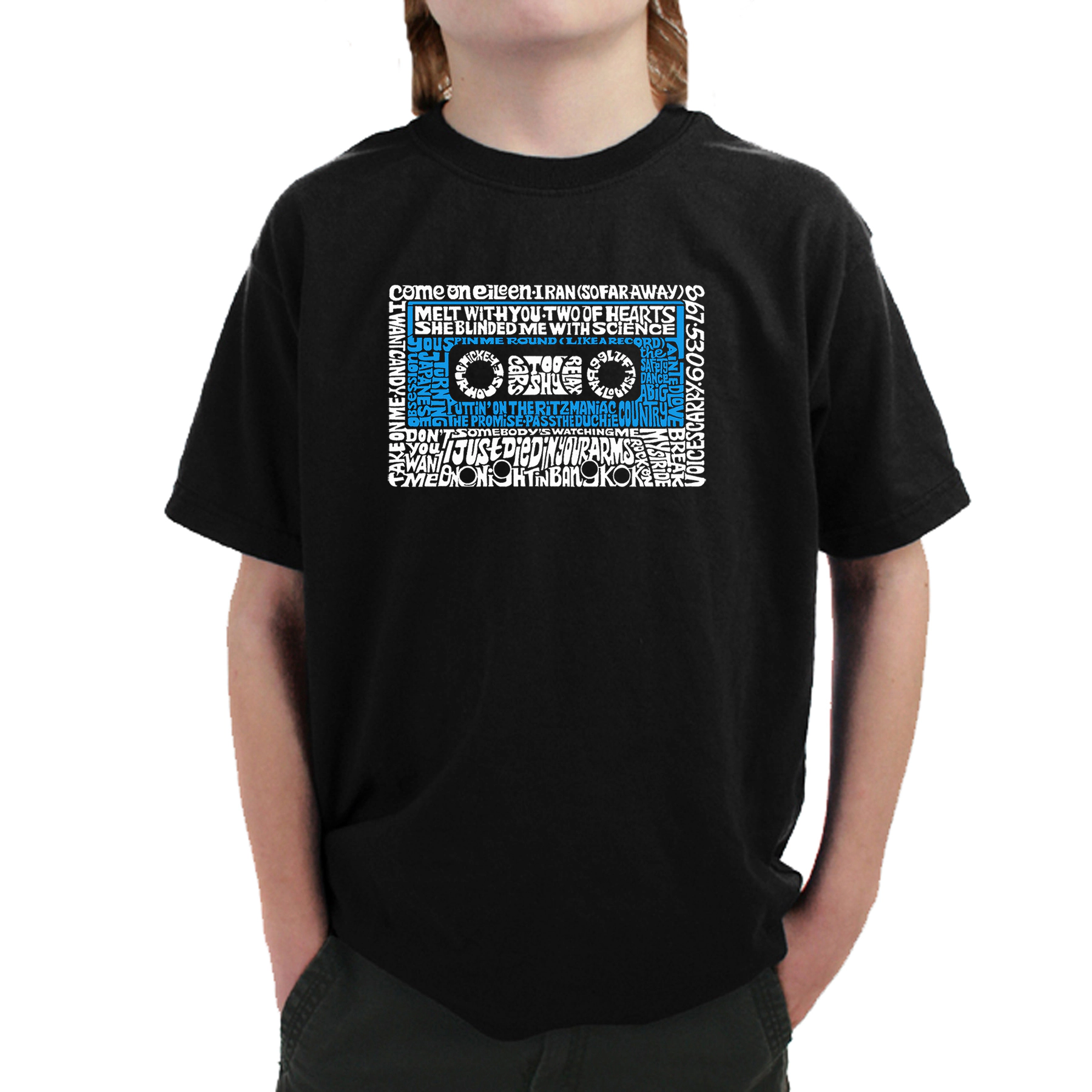 LA Pop Art Boy's Word T-Shirt - 80s One Hit Wonders