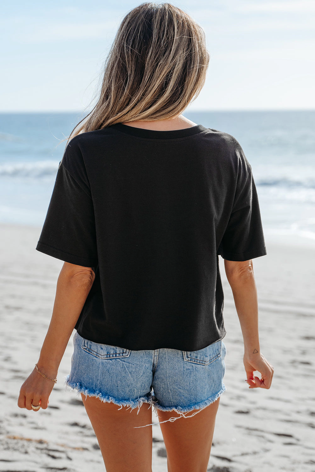 Threaded Pear Women's Checkerboard Peace Tee