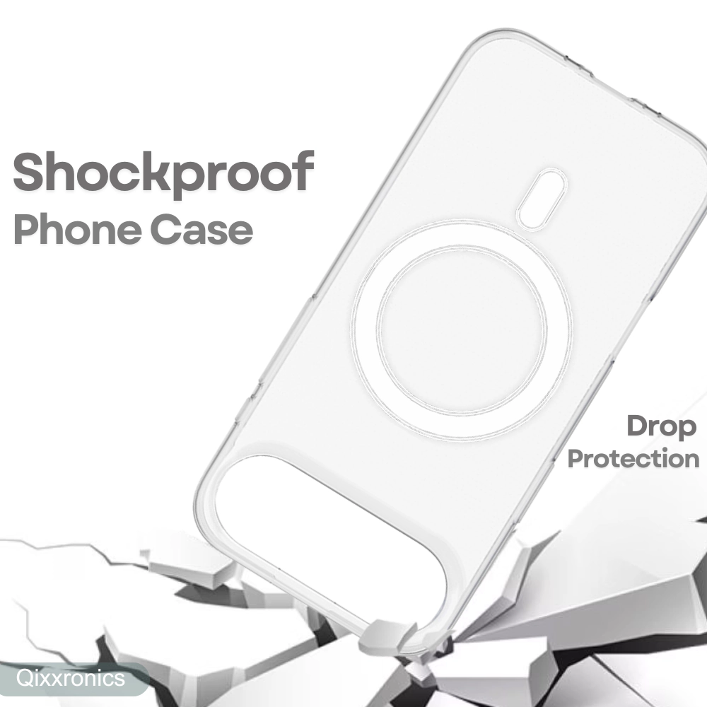 Qixxronics Magnetic Case for iPhone Air Cellphone Magnetic Cover Shockproof Slim Phone Case