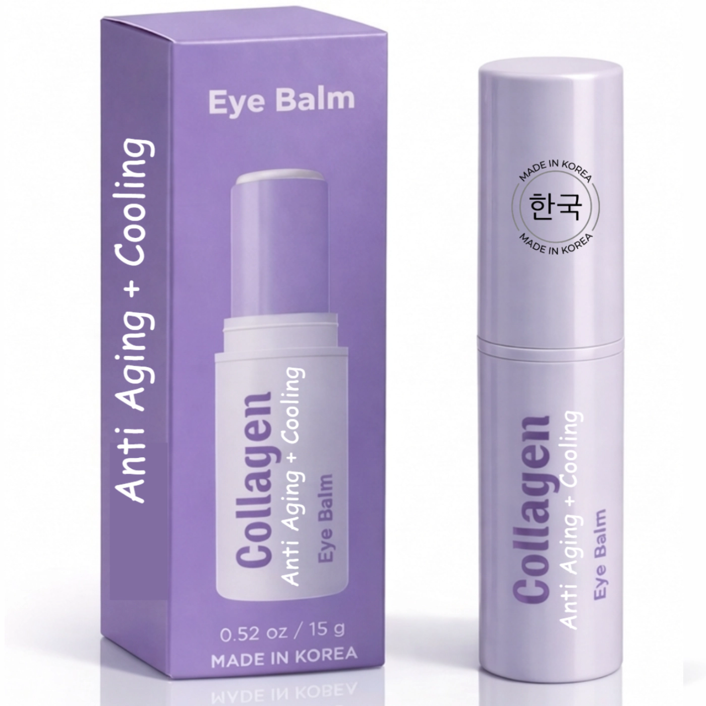 Lovery Collagen Anti-Aging + Cooling Eye Balm - Korean Skin Care Brightening & Depuffing Treatment