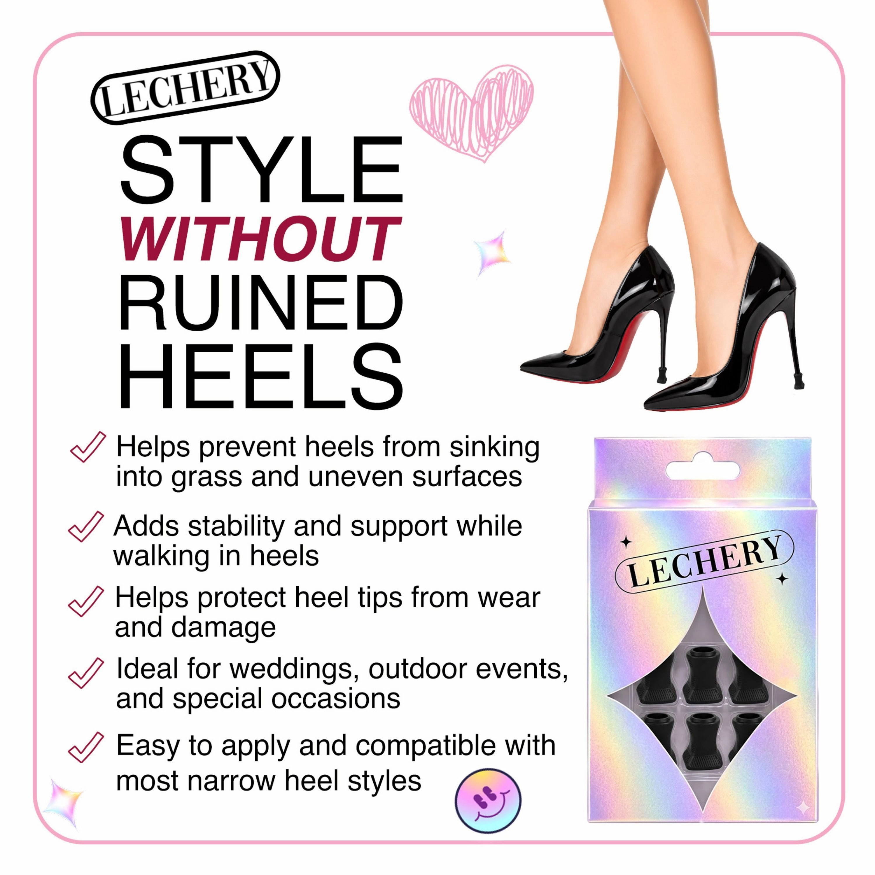 LECHERY Women's 3 Pairs Hourglass Heel Protectors