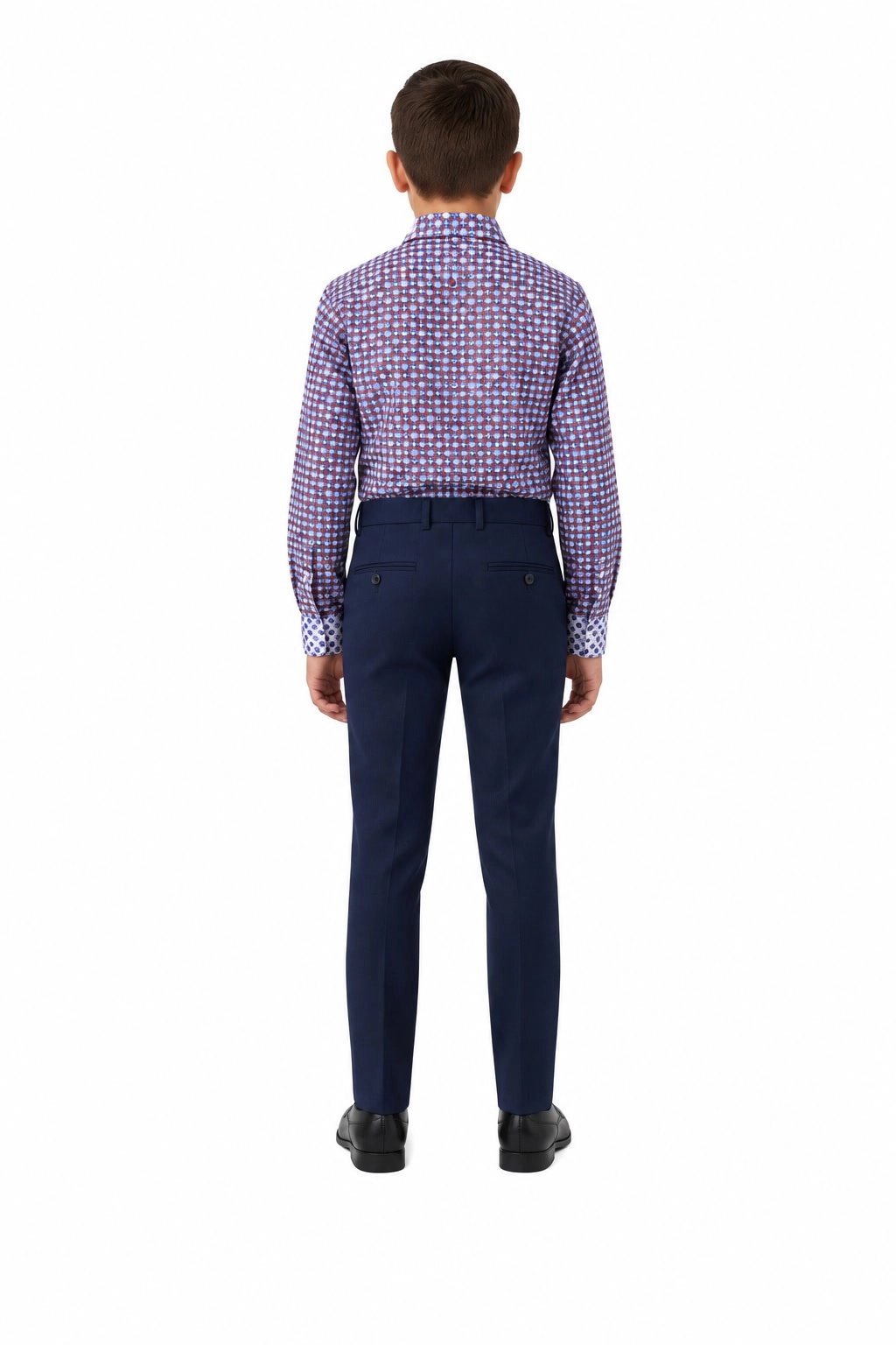 Elie Balleh Boys Slim Fit Printed Short Sleeve Shirt