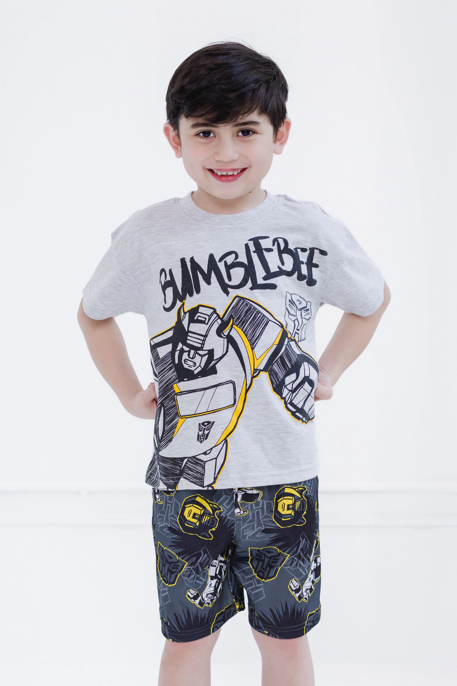 Transformers Bumblebee Boys' Athletic 2-Piece T-Shirt and Shorts Set