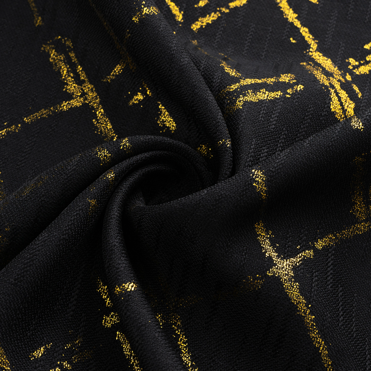 RT Designers Collection Soho Foil Jacquard Polyester Window Curtain Grommet Panel 52" x 90