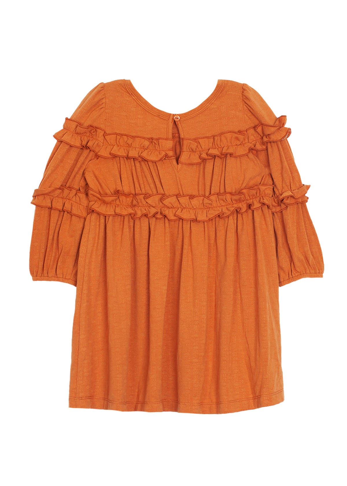 Mabel and Honey Tangerine Textured Knit Dress