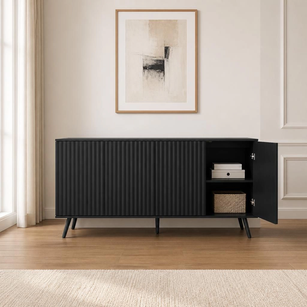 GOODSILO 59" Modern Storage Sideboard Buffet Cabinet