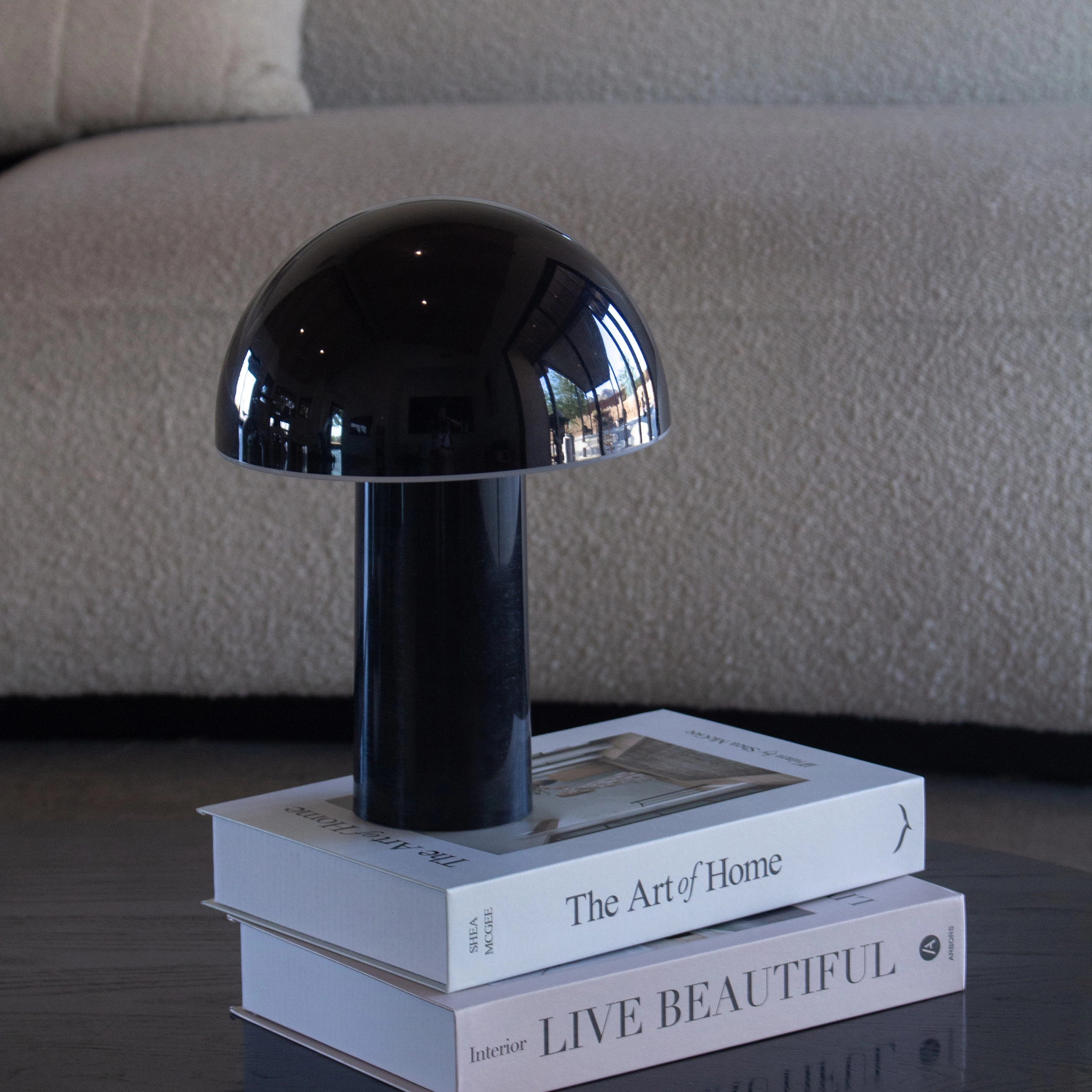 Brightech Celia Portable Mushroom Table Lamp